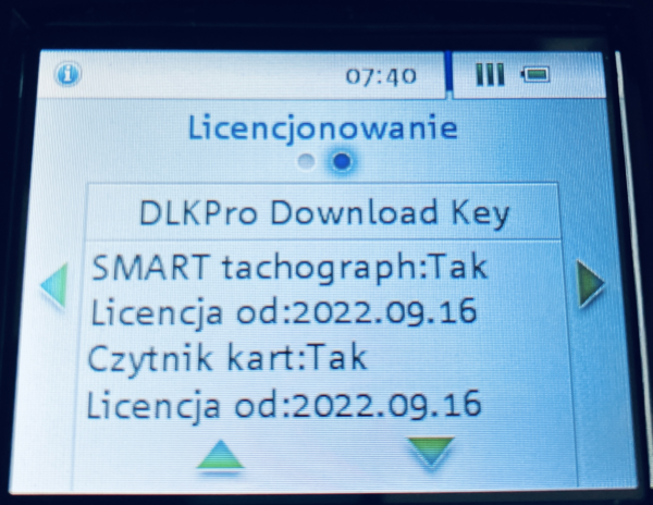 Karta do aktualizacji Czytnika VDO DLK PRO -> Smart 4.0 -> 4.1 | 2023