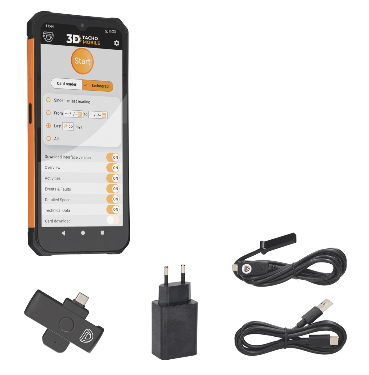3D TACHO MOBILE - Czytnik tachografów i kart kierowców