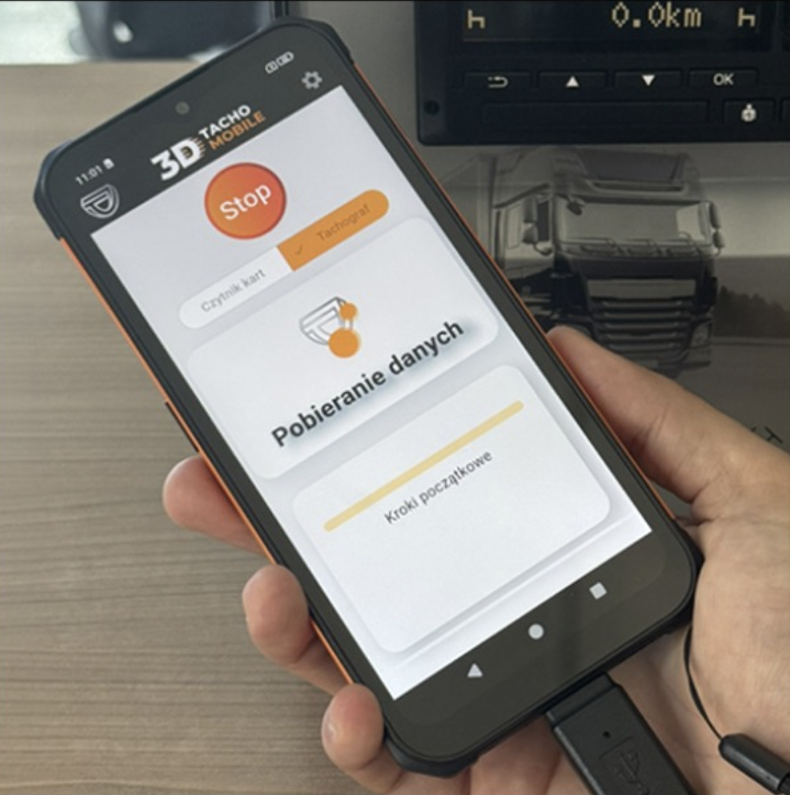 3D TACHO MOBILE - Czytnik tachografów i kart kierowców