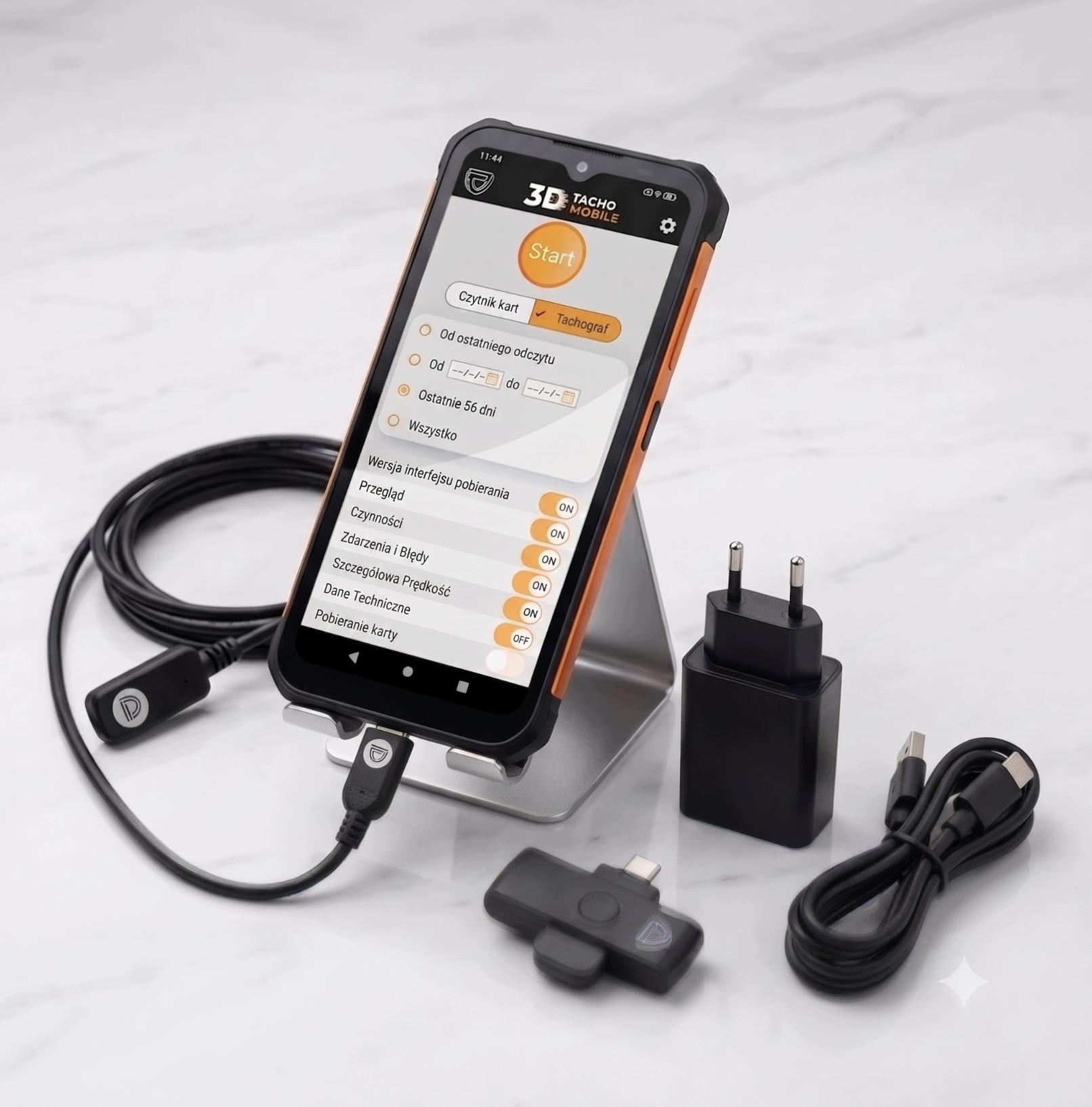 3D TACHO MOBILE – Czytnik tachografów i kart kierowców